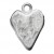 sterling silver amour heart charm