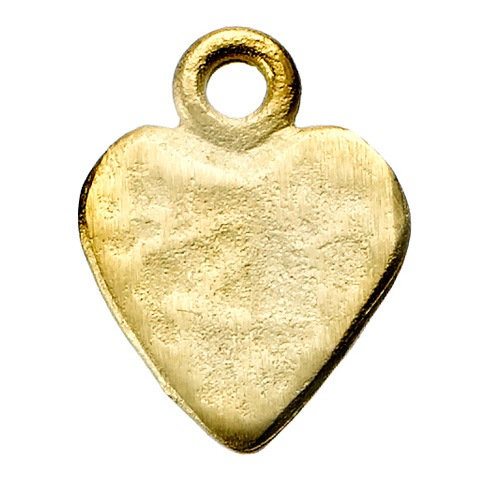 gold plate sterling silver amour heart charm