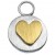 sterling silver passion heart charm