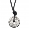 sterling silver personalised medallion necklace