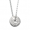 personalised sterling silver medallion necklace