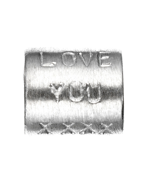 personalised sterling silver bead charm