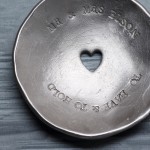 personalised wedding bowl ring bearing bowl