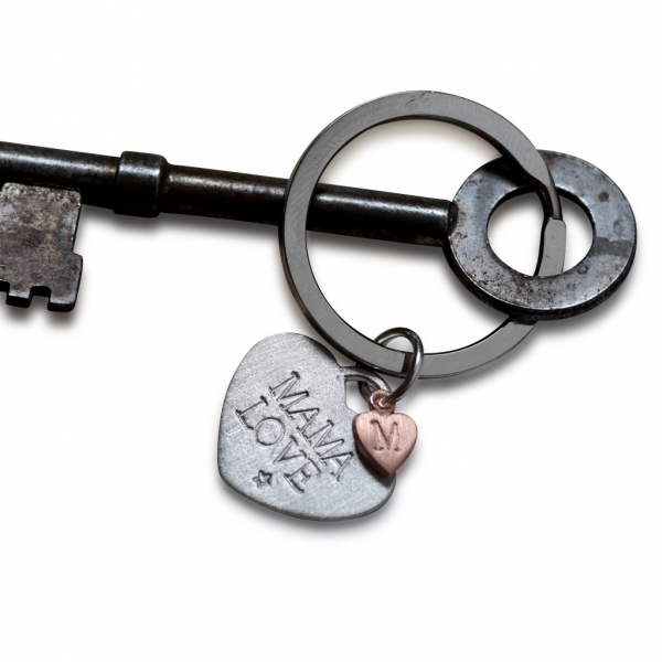 personalised sterling silver key ring