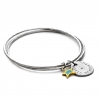 sterling silver charm bangle