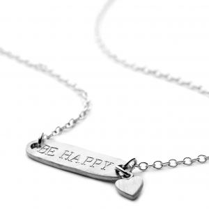 personalised sterling silver id plate necklace