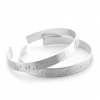 men's personalised sterling silver bangle