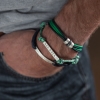 men's personalised sterling silver rope bracelet7