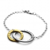 sterling silver entwined hugs bracelet