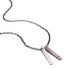 men's sterling silver charm necklace