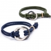 men's personalised sterling silver rope bracelet