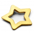 large gold star charm