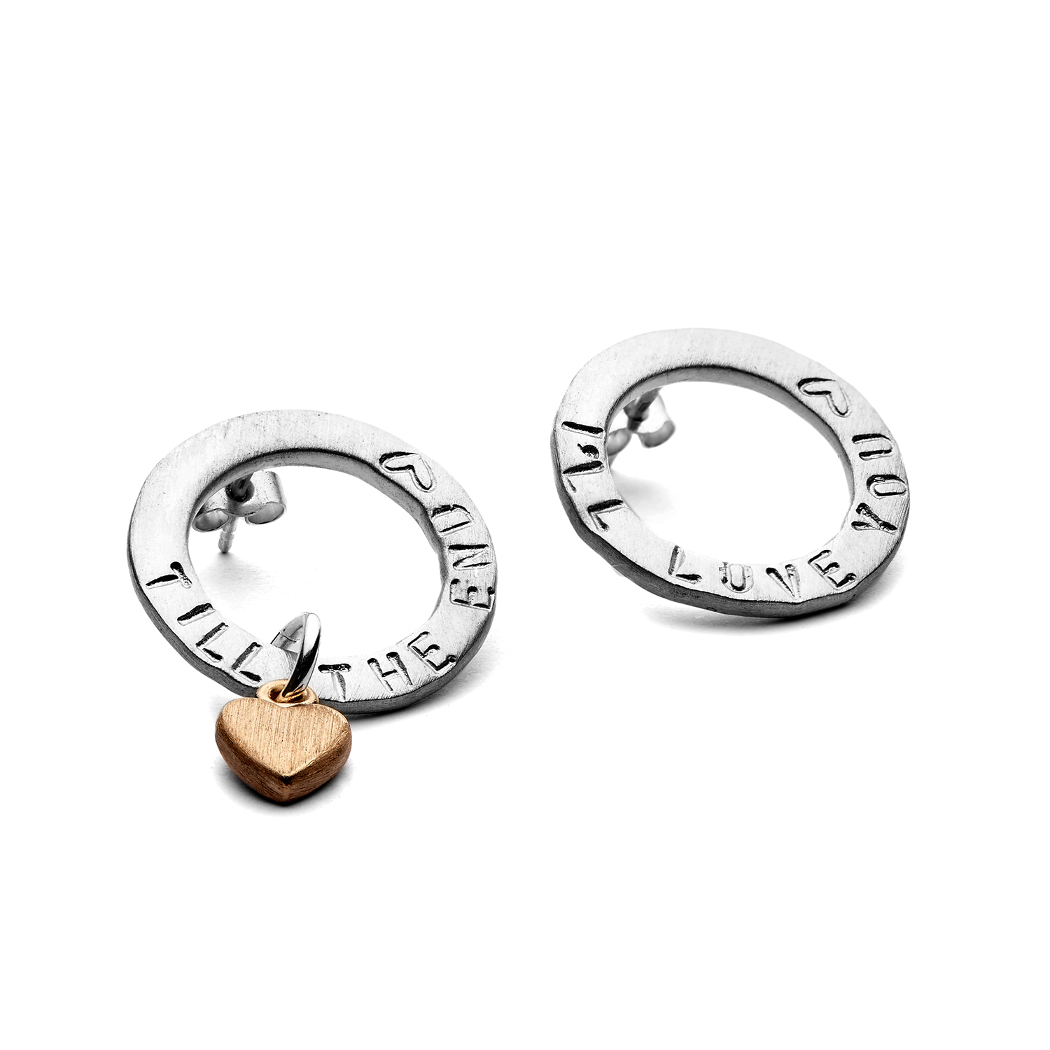 personalised sterling silver halo earring