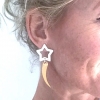 star earring personalised in sterling silver