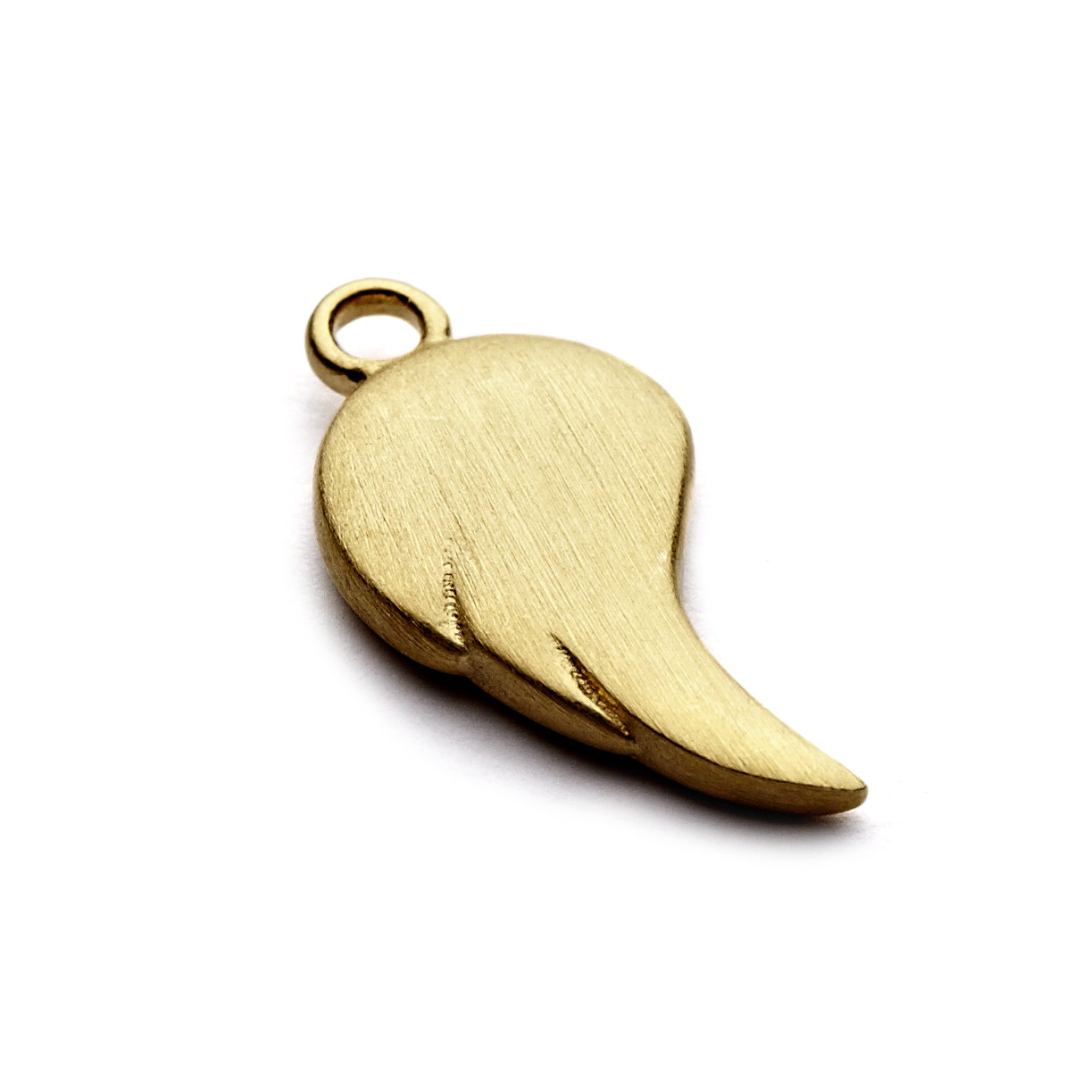 gold plate mini wing charm