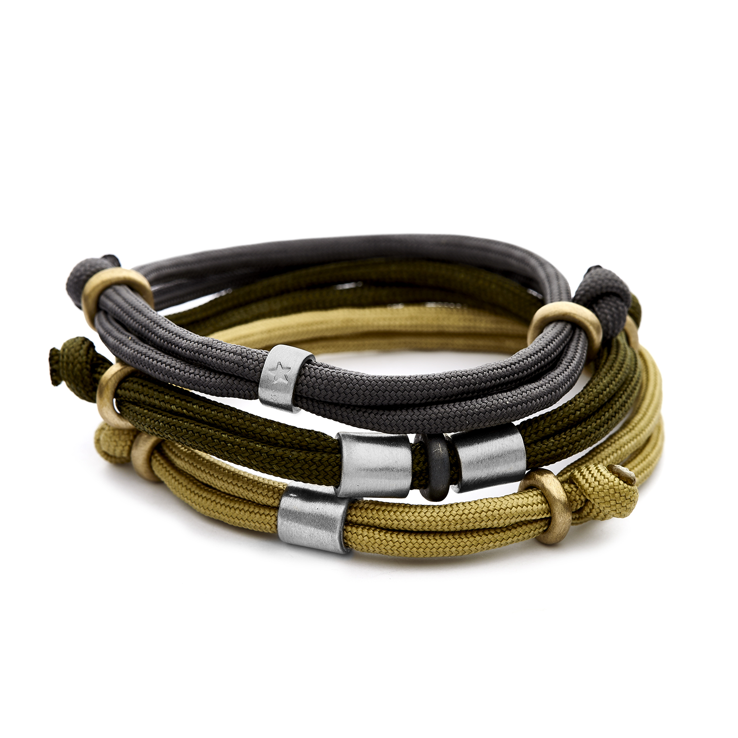 men's personalised cord bracelet