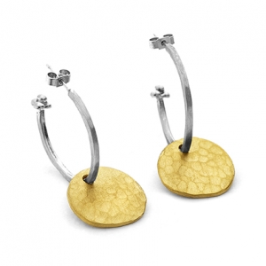 personalised sterling silver hoop earrings