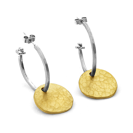 personalised sterling silver hoop earrings