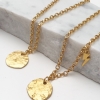 gold personalised necklace