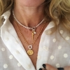 mixed metal amulet talisman necklace