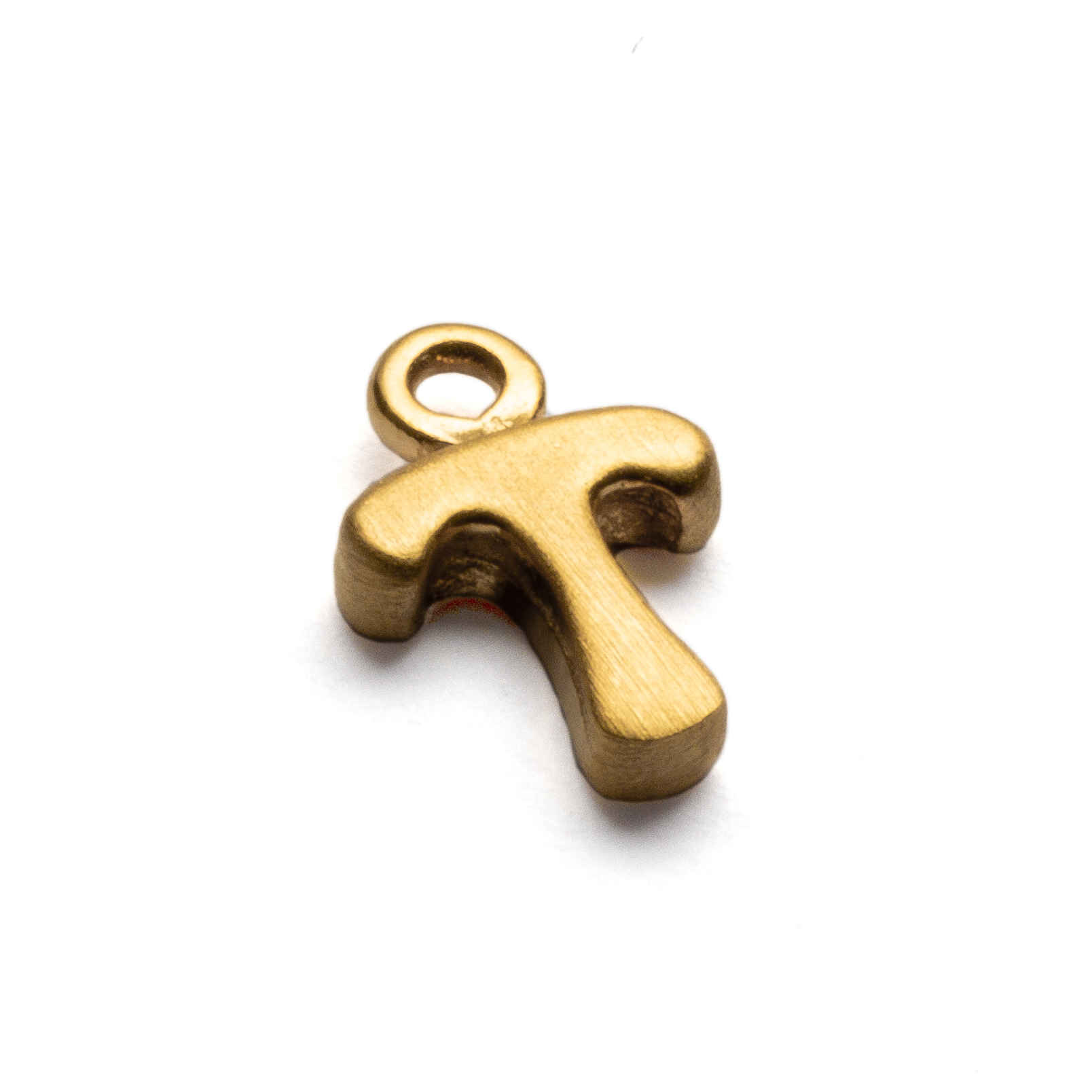 small sterling silver gold plate initial charm