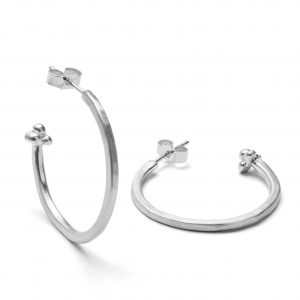 large sterling silver hoop earrings