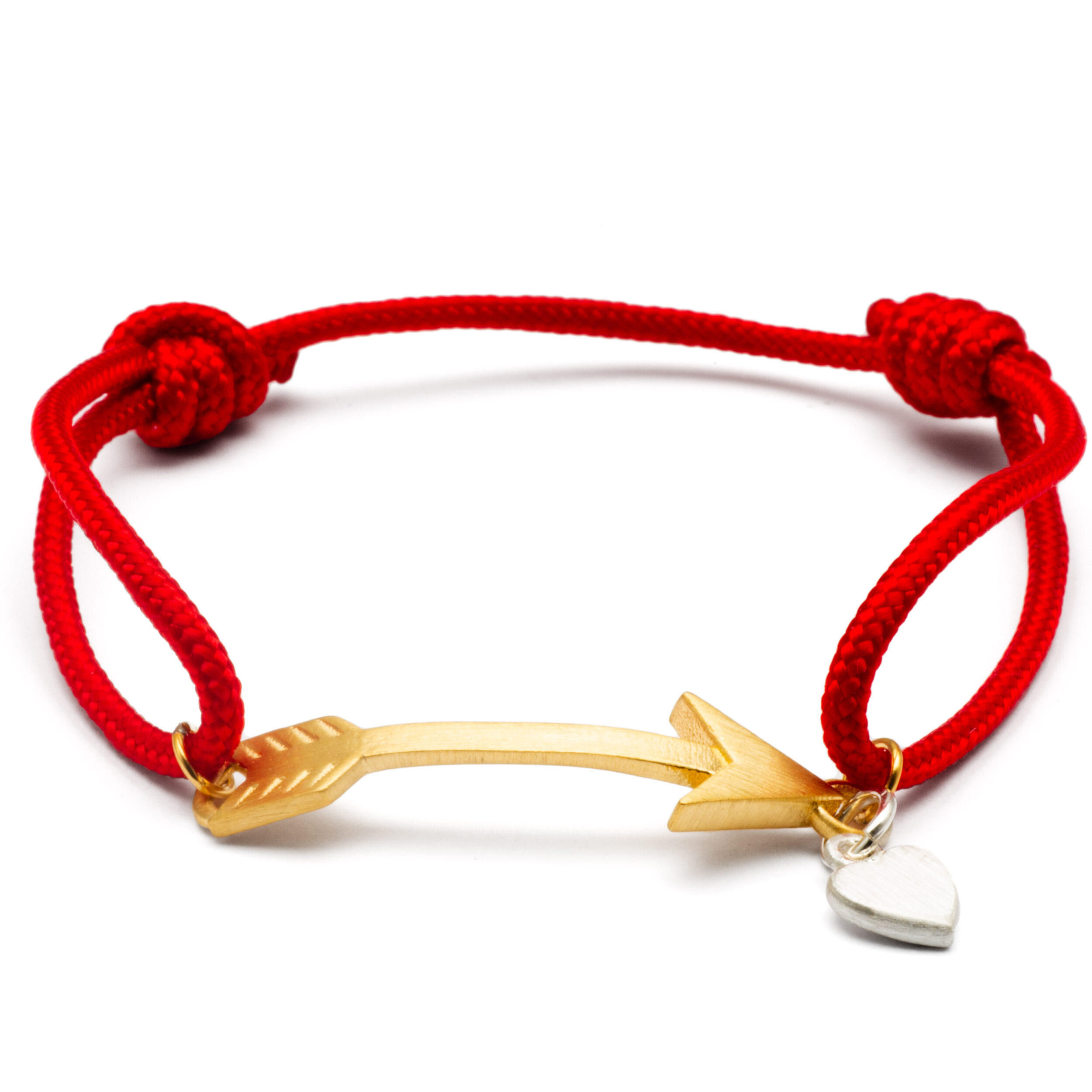 gold arrow cord bracelet