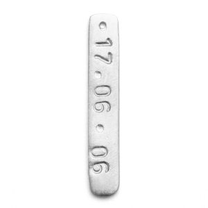 sterling silver personalised charm