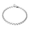 sterling silver charm bracelet chain