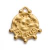 sterling silver and gold plate zodiac charm taurus