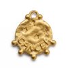 sterling silver and gold plate zodiac charm cancer