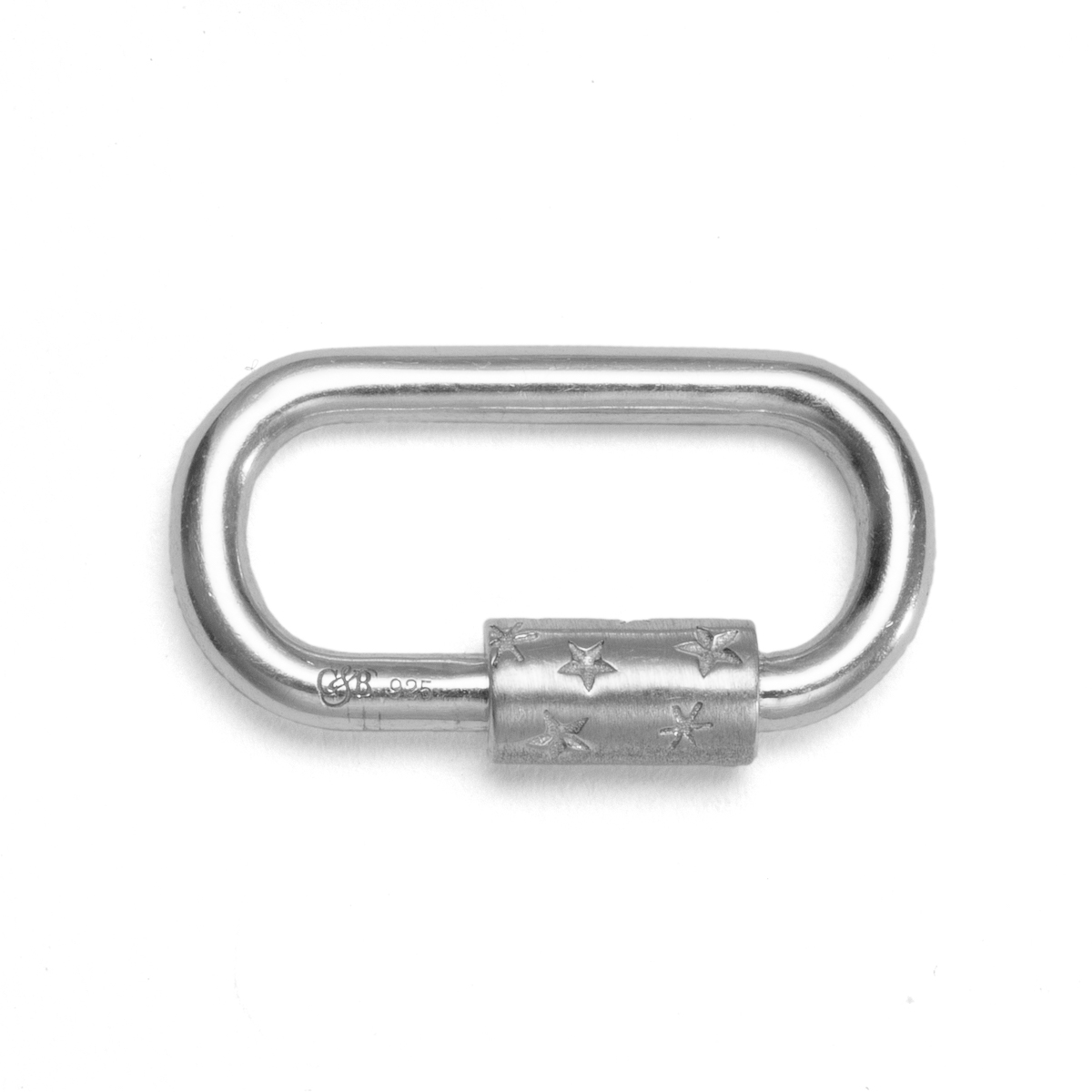 sterling silver charm carabiner
