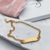 gold plate and sterling silver charm anklet