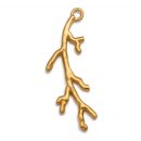 gold plate coral charm sterling silver