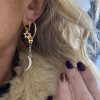 sterling silver charm earrings