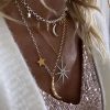 star necklace sterling silver and gold