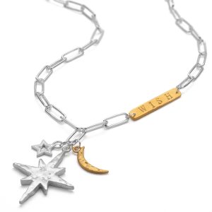 sterling silver id plate necklace