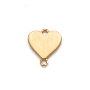 Chunky gold heart charm