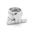 Ring silver love stack