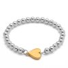 stretch bracelets-10 gold heart