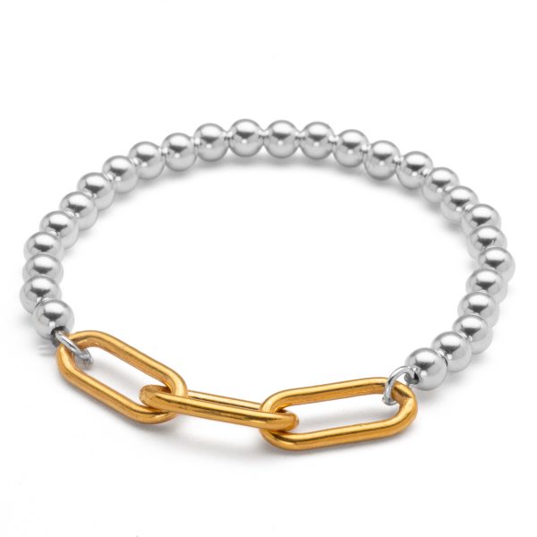 stretch bracelets-11 gold chain