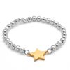 stretch bracelets-4 gold star